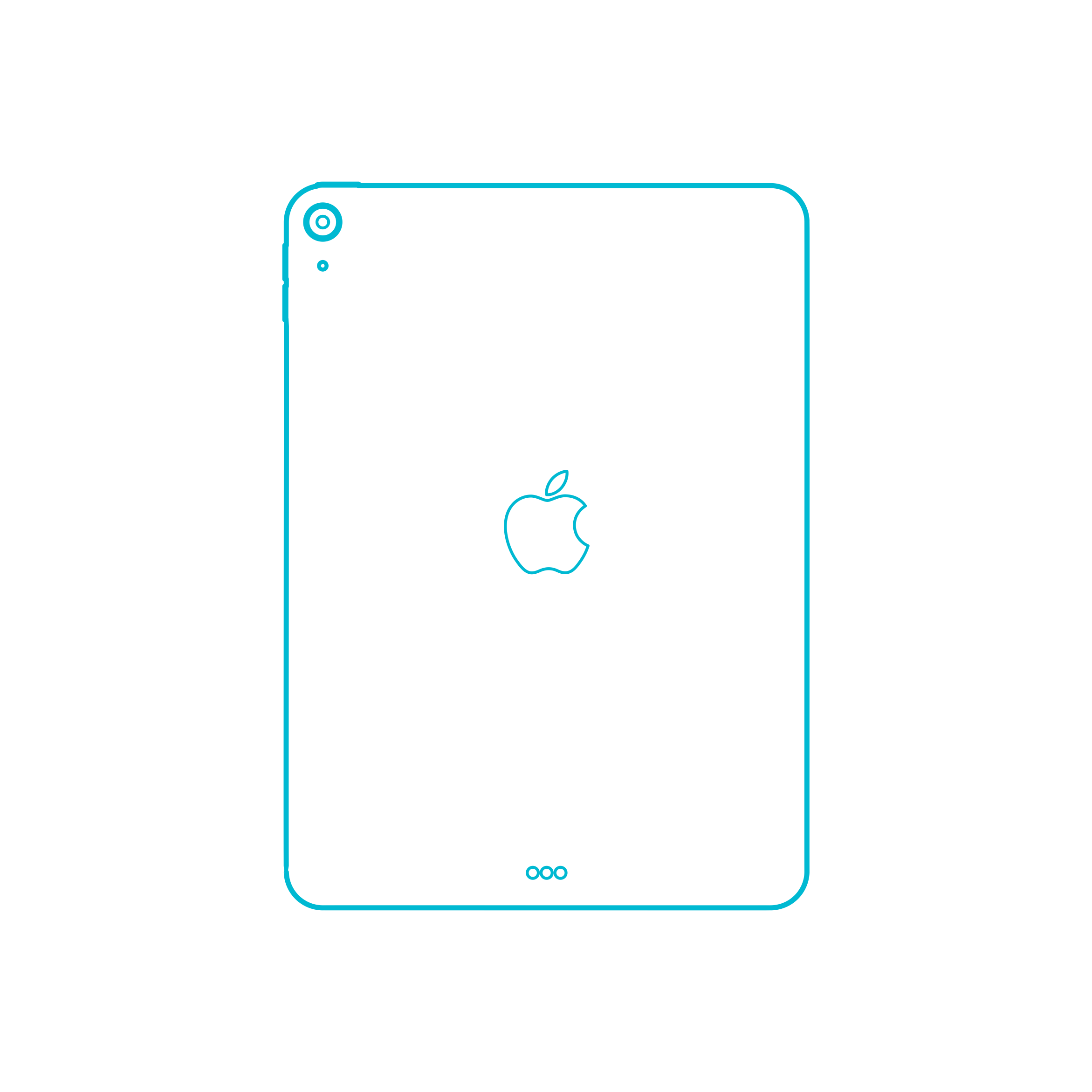 Digital Apple Ipad Air 5Th Gen Simple Engraving Svg Design Free Vectors